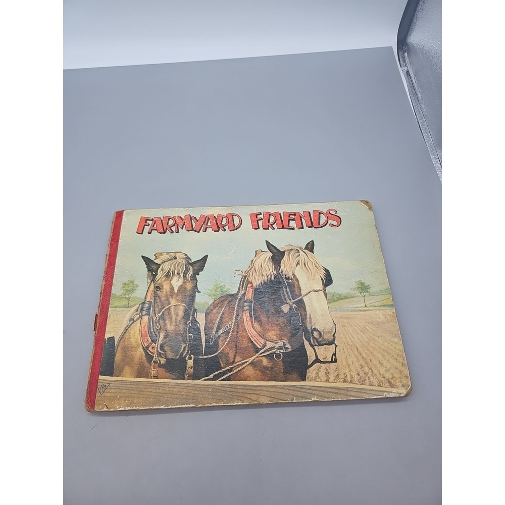 Farmyard Friends  Merrill Publishing Colorful Pictures Hardcover Book Mulder Vtg